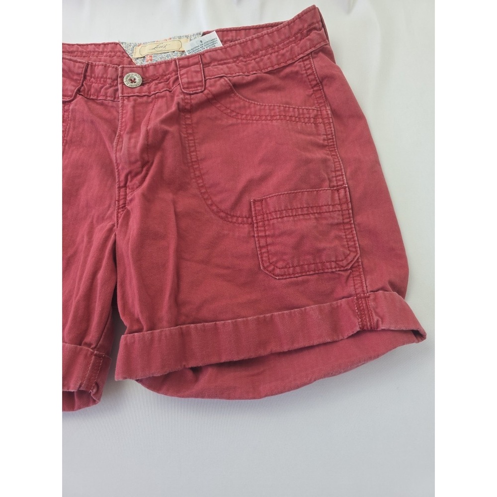 Women's Levi's Shorts Washed Red Twill Bermuda Size 6 - W- 31 Festival Cowgirl - Picture 5 of 15